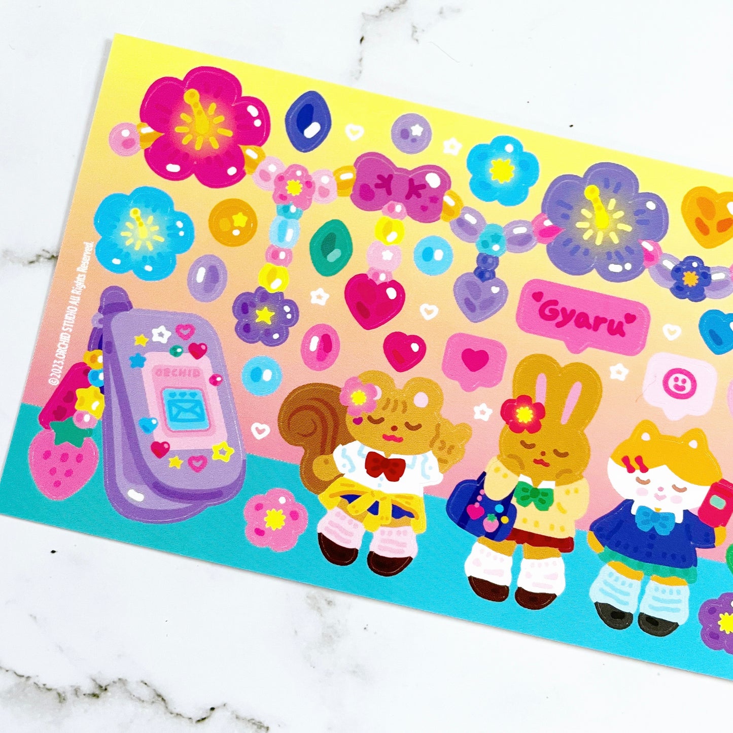Orchid Studio Gyaru Style sticker A275