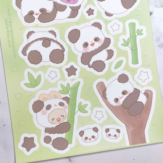 Rayeon Fancy Panda and Bamboo sticker A318