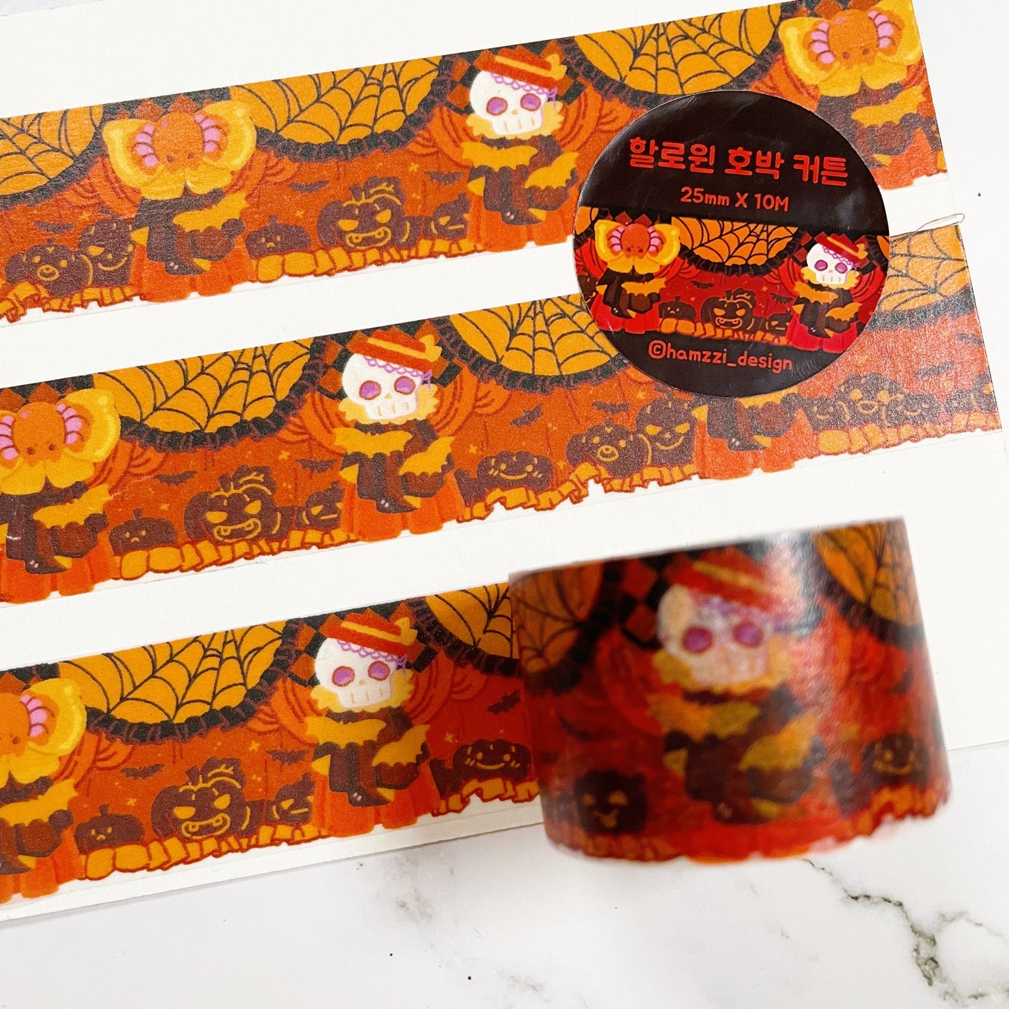 Hamzzi Halloween Orange washi tape W46