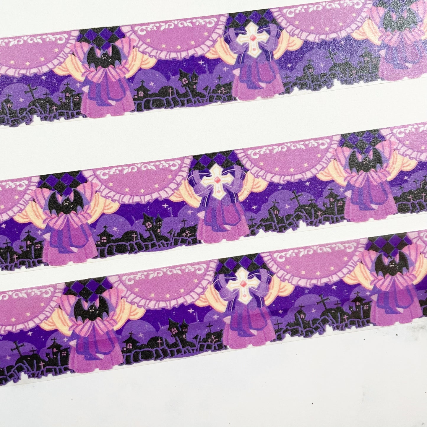 Hamzzi Halloween purple washi tape W45