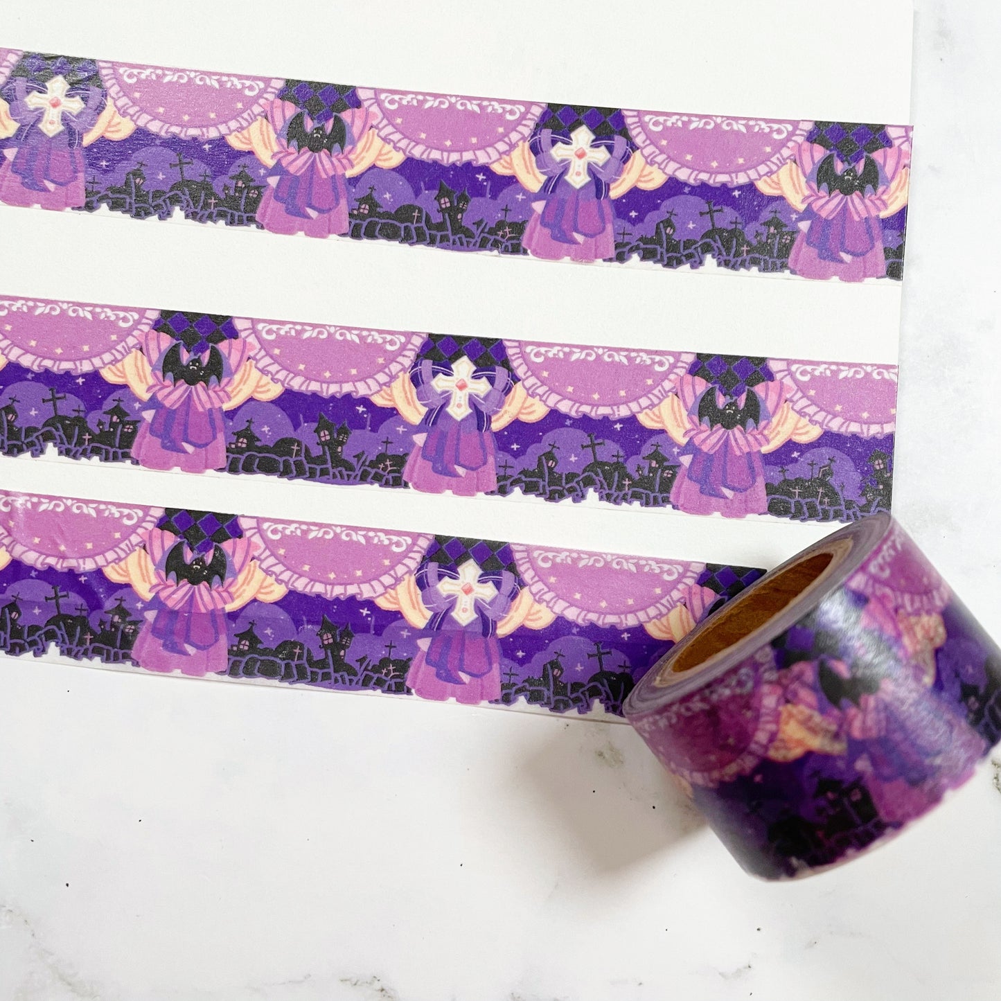 Hamzzi Halloween purple washi tape W45