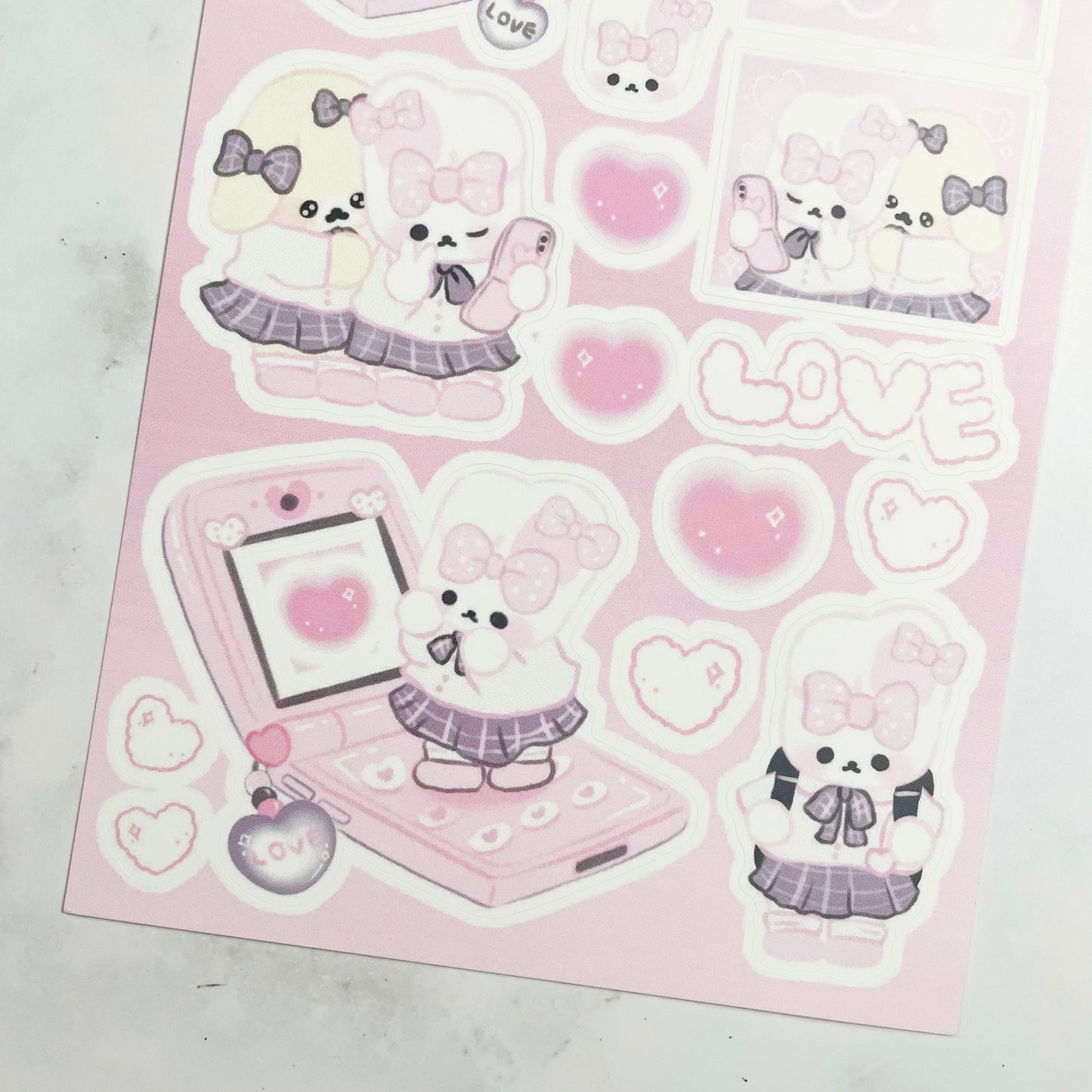 I'M TOKI Flip Phone Bunny sticker A474