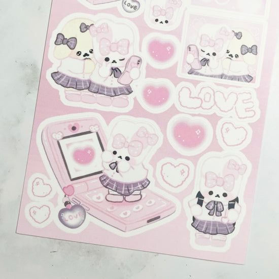 I'M TOKI Flip Phone Bunny sticker A474