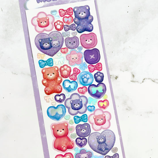 MOII TTOI Sparkle Mini Bears stickers B482