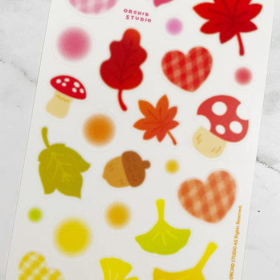 Orchid Studio Autumn Leaves sticker A508