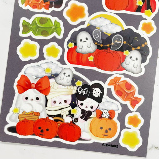 I'M TOKI Ghosts and pumpkins sticker A495