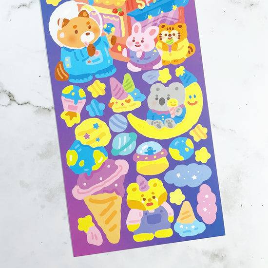 Cooking Cookie Space Ice Cream sticker A463