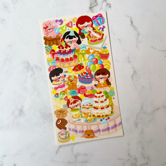 Lucy Birthday Party Sticker A590