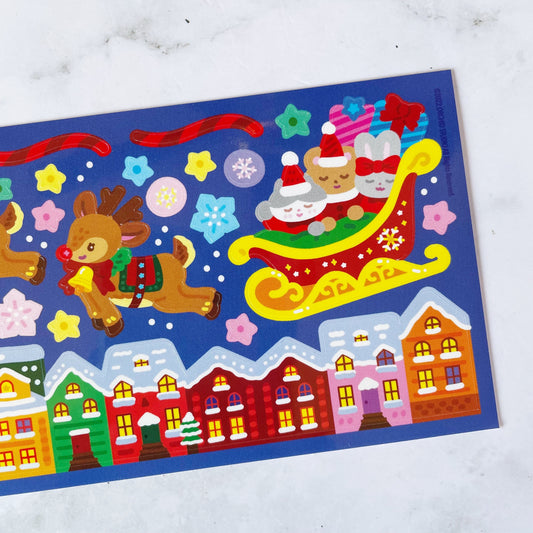 Orchid Studio Reindeer Night sticker C95