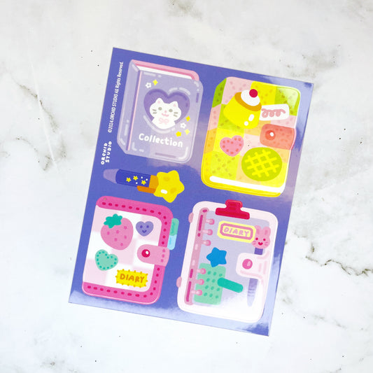 Orchid Studio Diary sticker A707