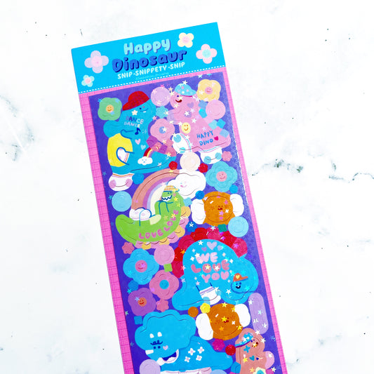 S.S.S. by Leenahoo Happy Dino stickers A905