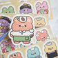 Fantafore Part time job Big memo sticker set A948