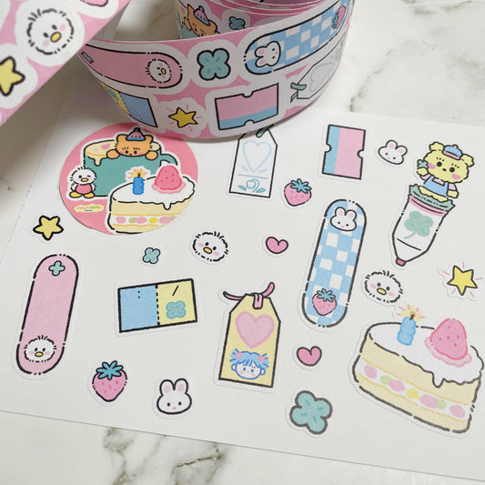 Ppomppom Dessert sticker roll w98