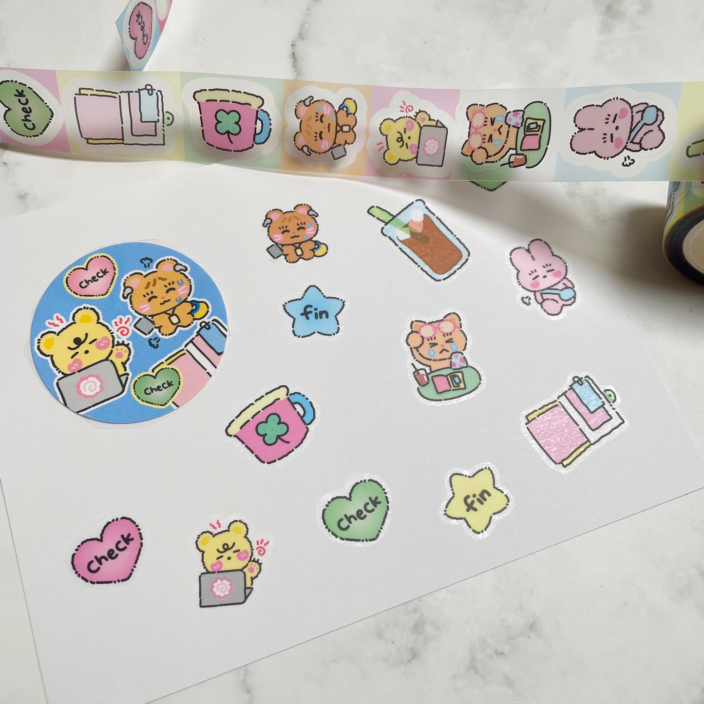 Ppomppom Planner sticker roll w99