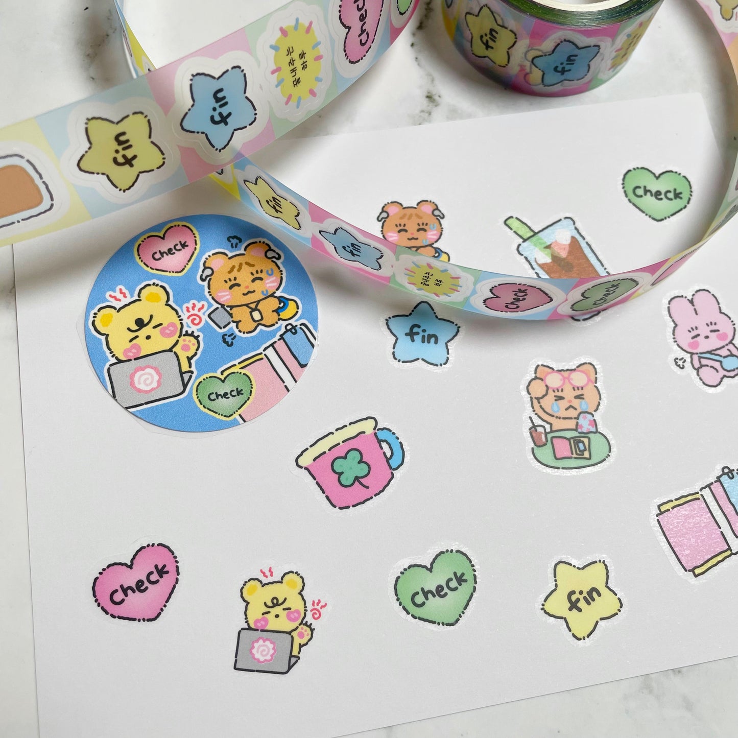 Ppomppom Planner sticker roll w99