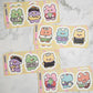 Fantafore Part time job Big memo sticker set A948
