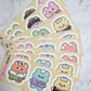 Fantafore Part time job Big memo sticker set A948