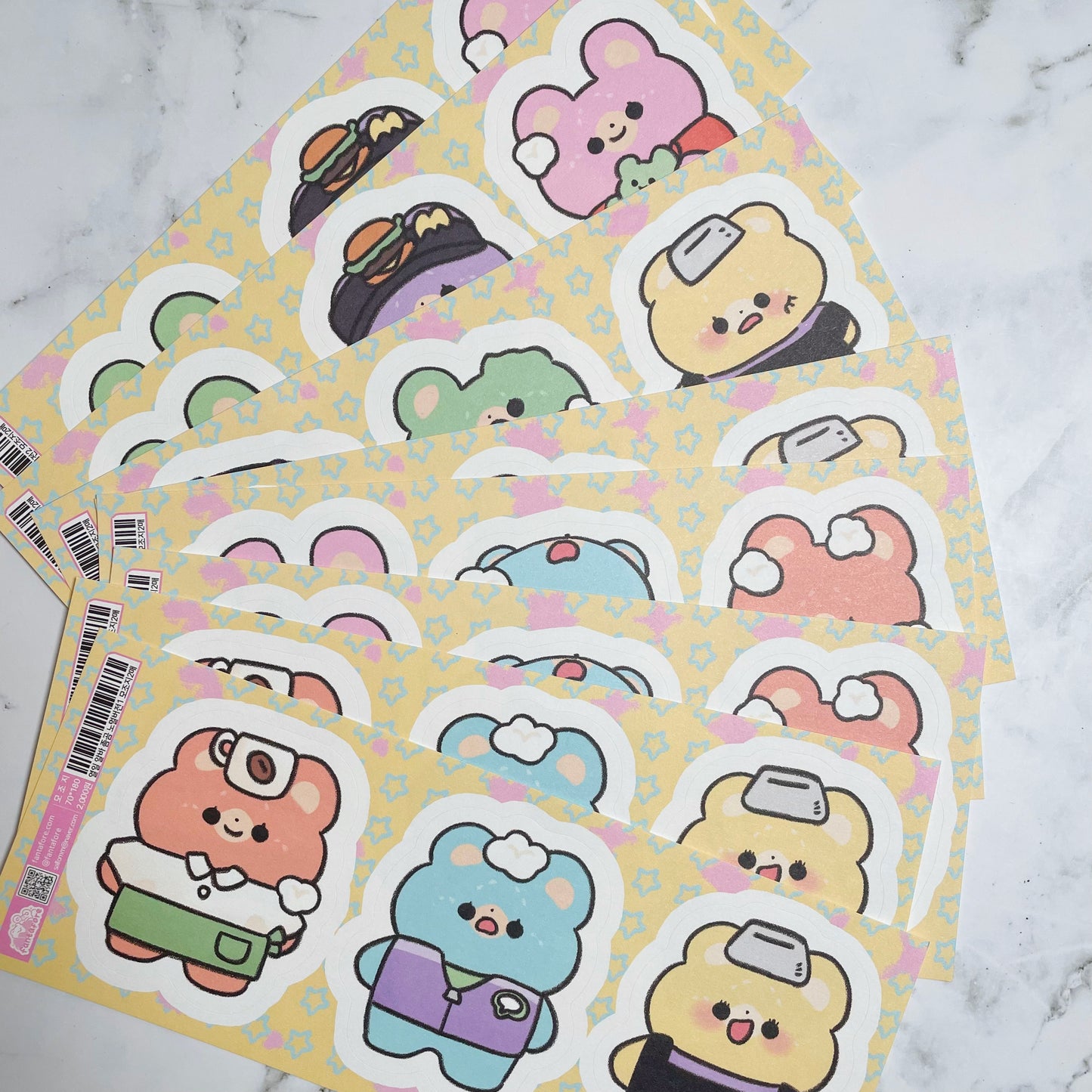 Fantafore Part time job Big memo sticker set A948