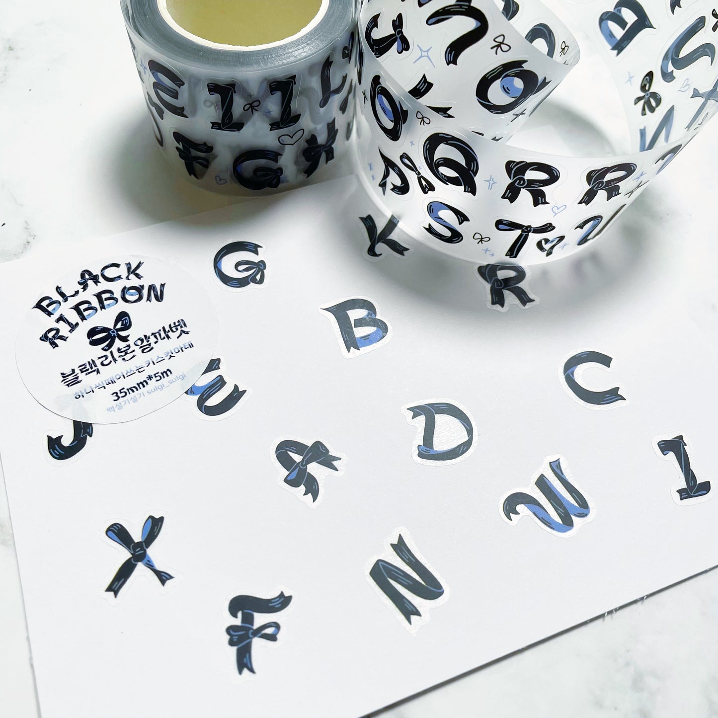 Sulgi Sulgi Ribbon Letters sticker roll w106