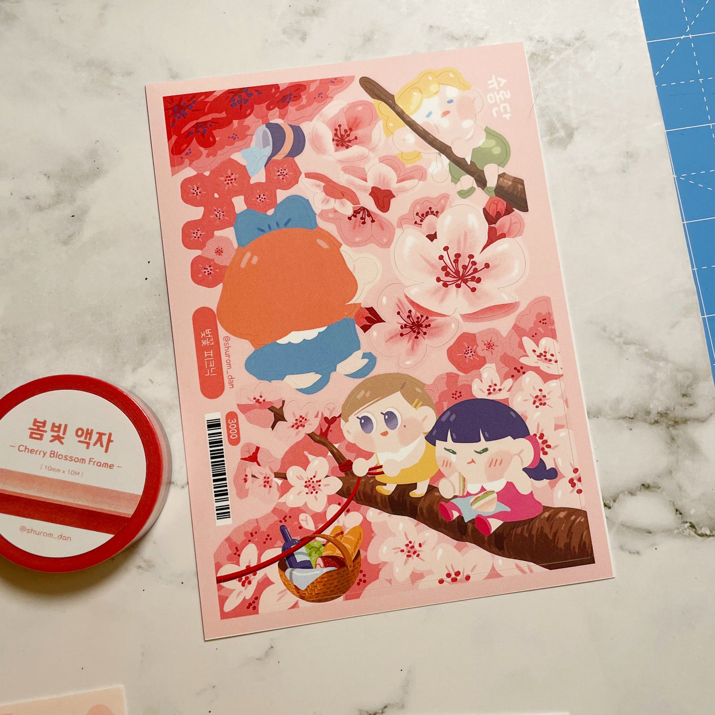 Shuromdan Cherry Blossom Sticker and Washi pack A963