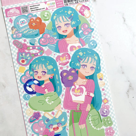 Fantafore Sweet Teal sticker A945