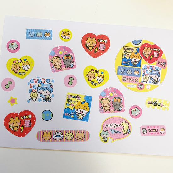 Ppomppom Otaku Play sticker roll w137