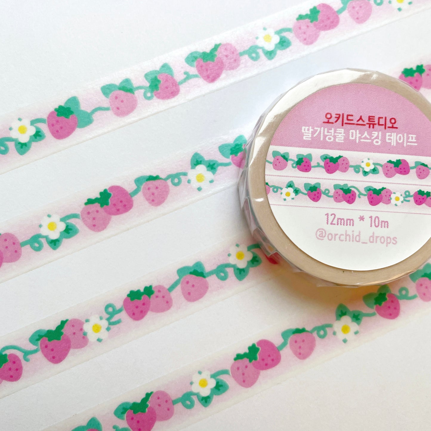 Orchid Studio Strawberry Washi w200