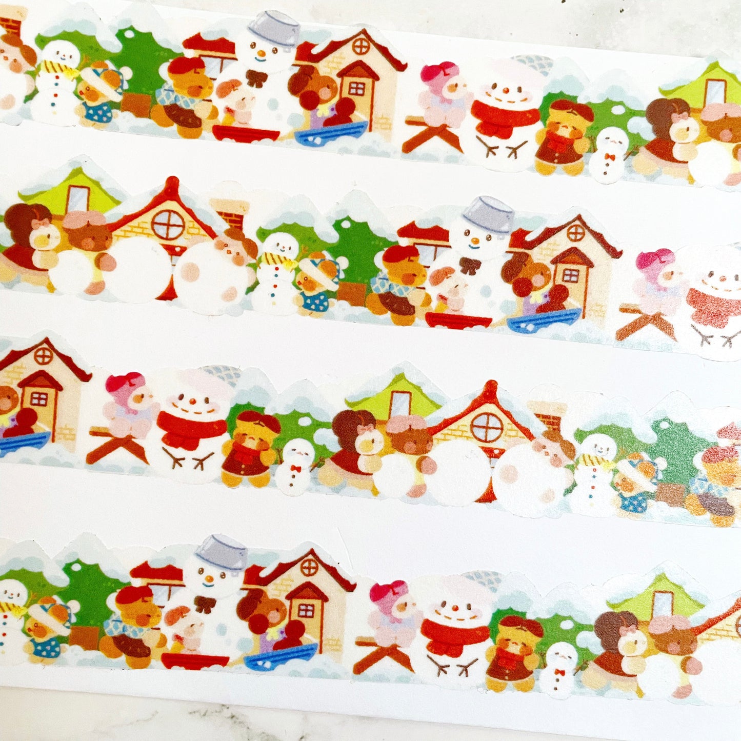 Hamzzi Christmas Snowman die cut washi tape w67