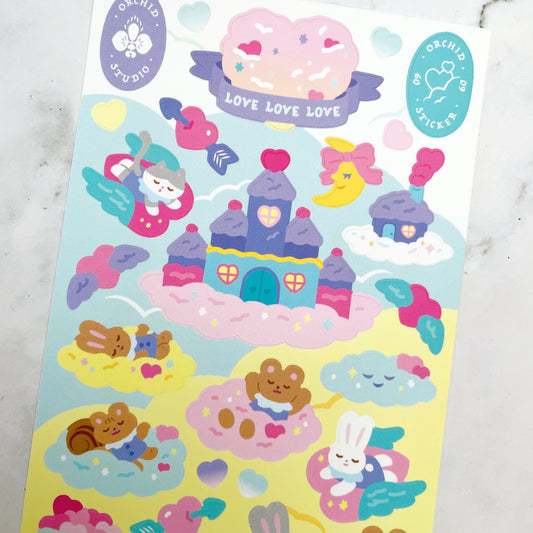 Orchid Studio Love sticker B816