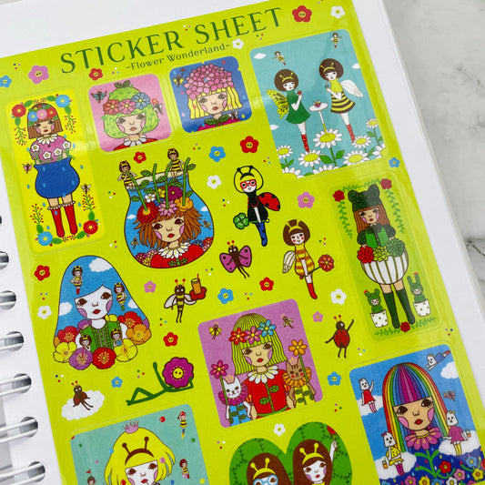 Naoshi Flower Wonderland Sticker sheet B567