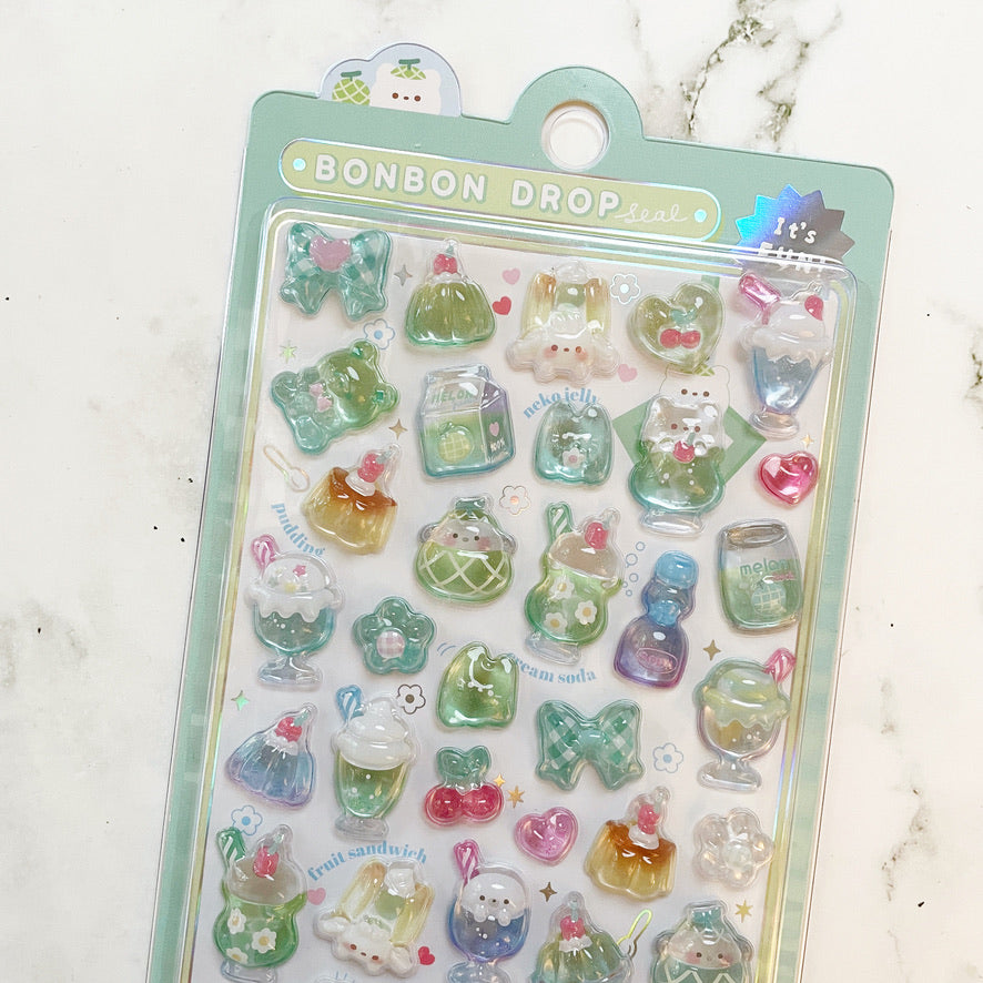 Bon Bon Drop stickers Melon soda bb6