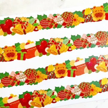 Hamzzi Christmas bells die cut washi tape w130
