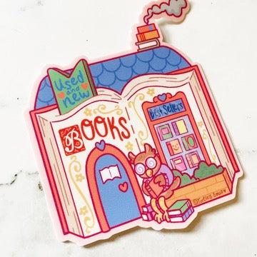 Turtle's Soup Book Shop Vinyl Sticker b390