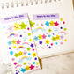 Stars in the Sky vinyl sticker v4