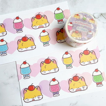 Rainbowholic x  Fukupopoya Retro Cafe Washi Tape W5