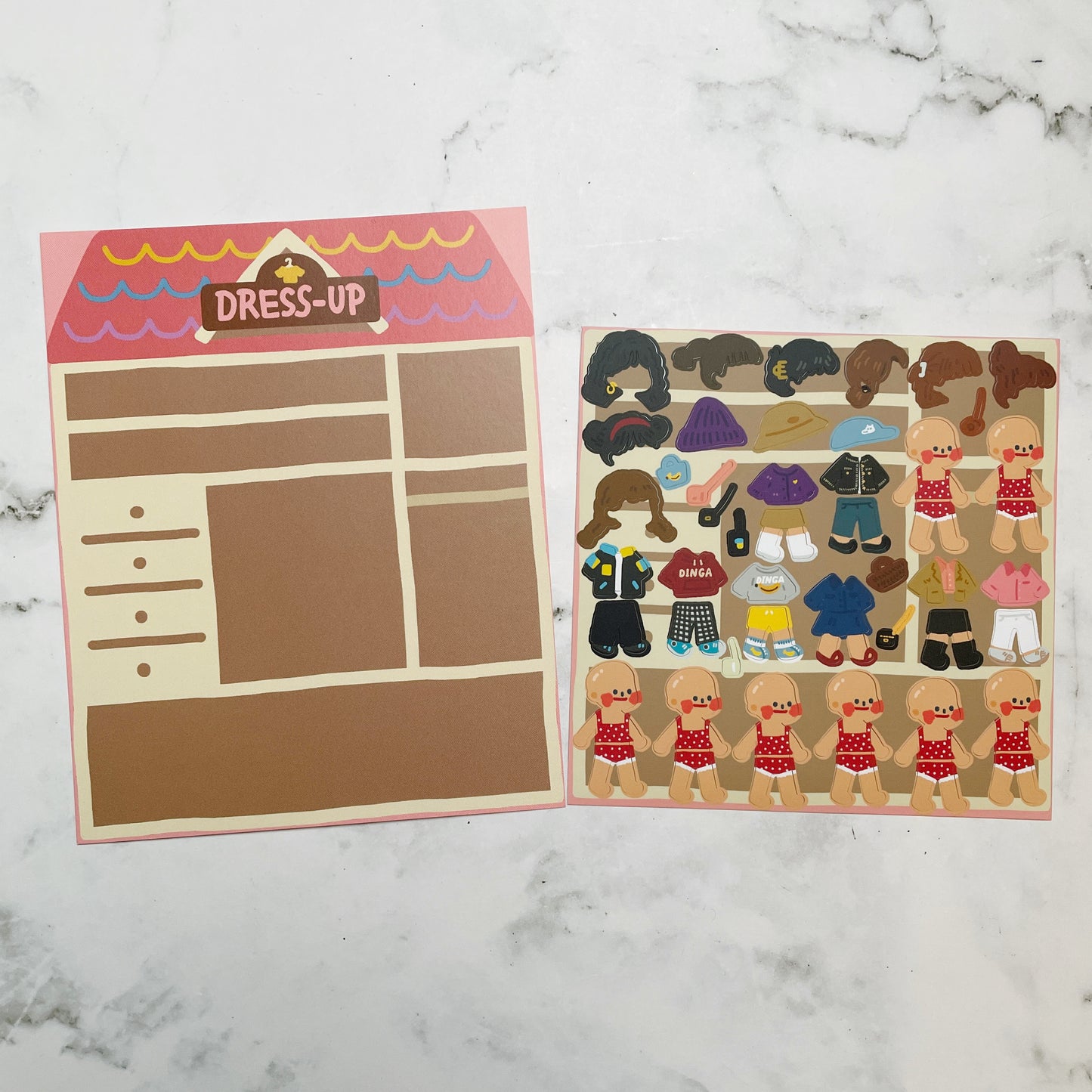 Dingamart Dress Up sticker B824