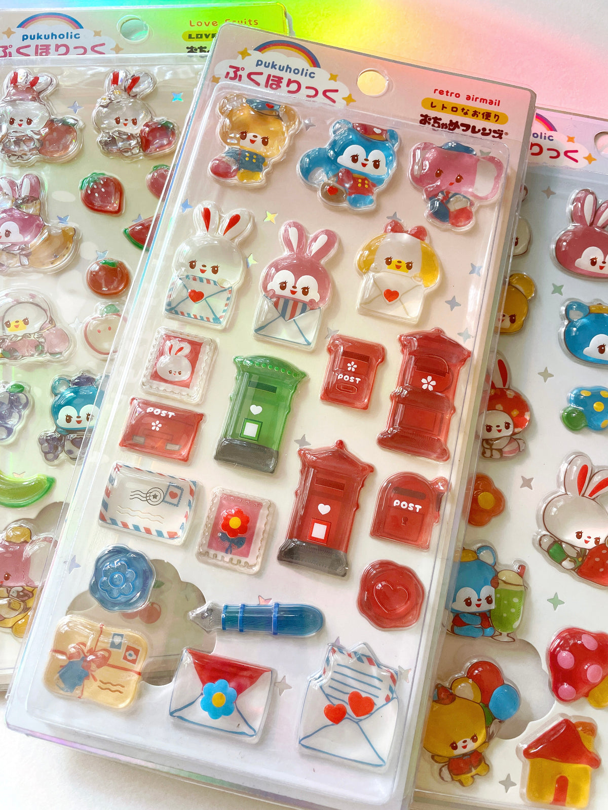 Rainbowholic x Ochame Friends 3D Sticker Air Mail
