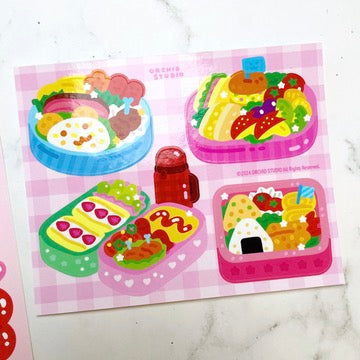 Orchid Studio Bento sticker set b815