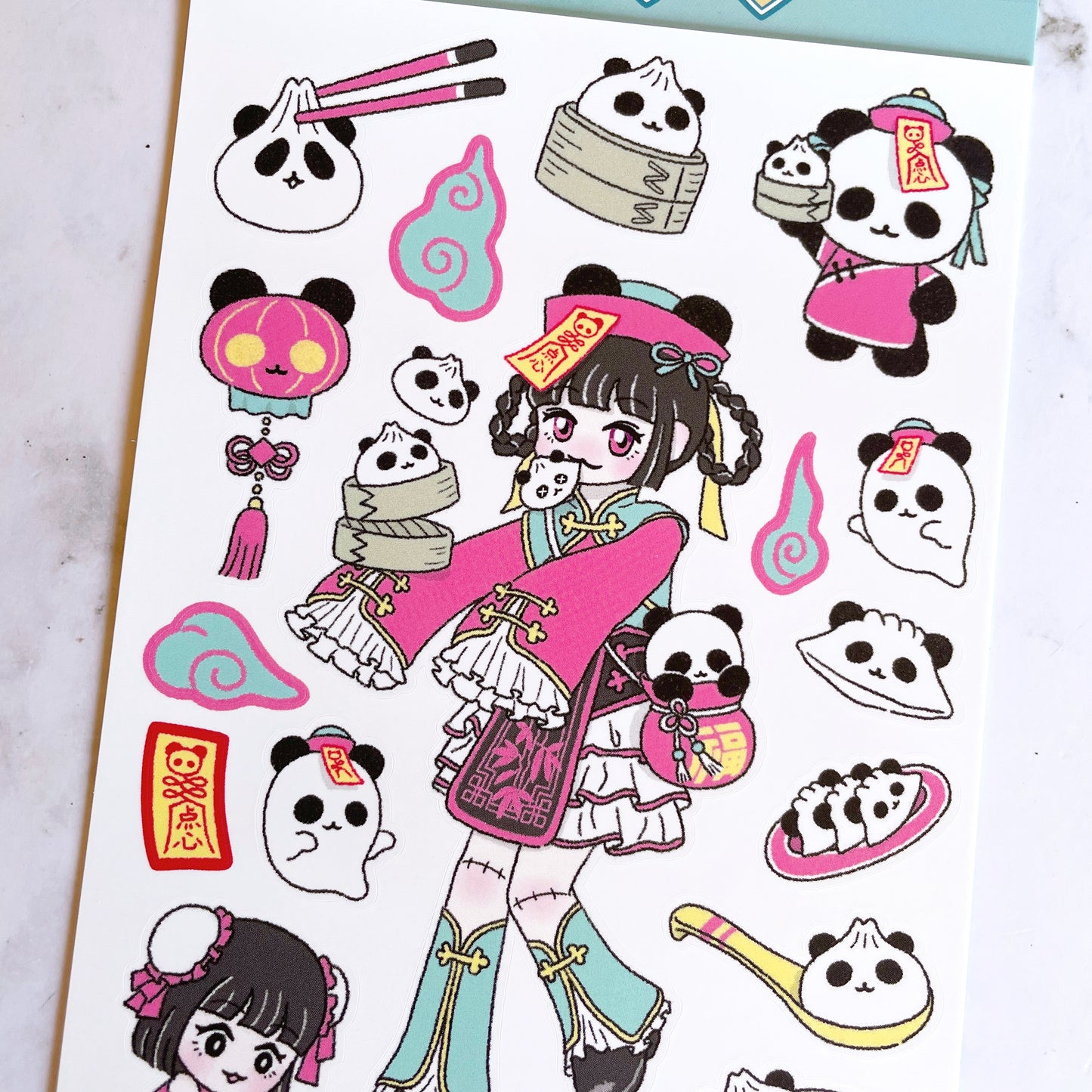 Ato and Bandi Panda Dim Sum sticker b692