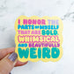Whimsical vinyl sticker v35