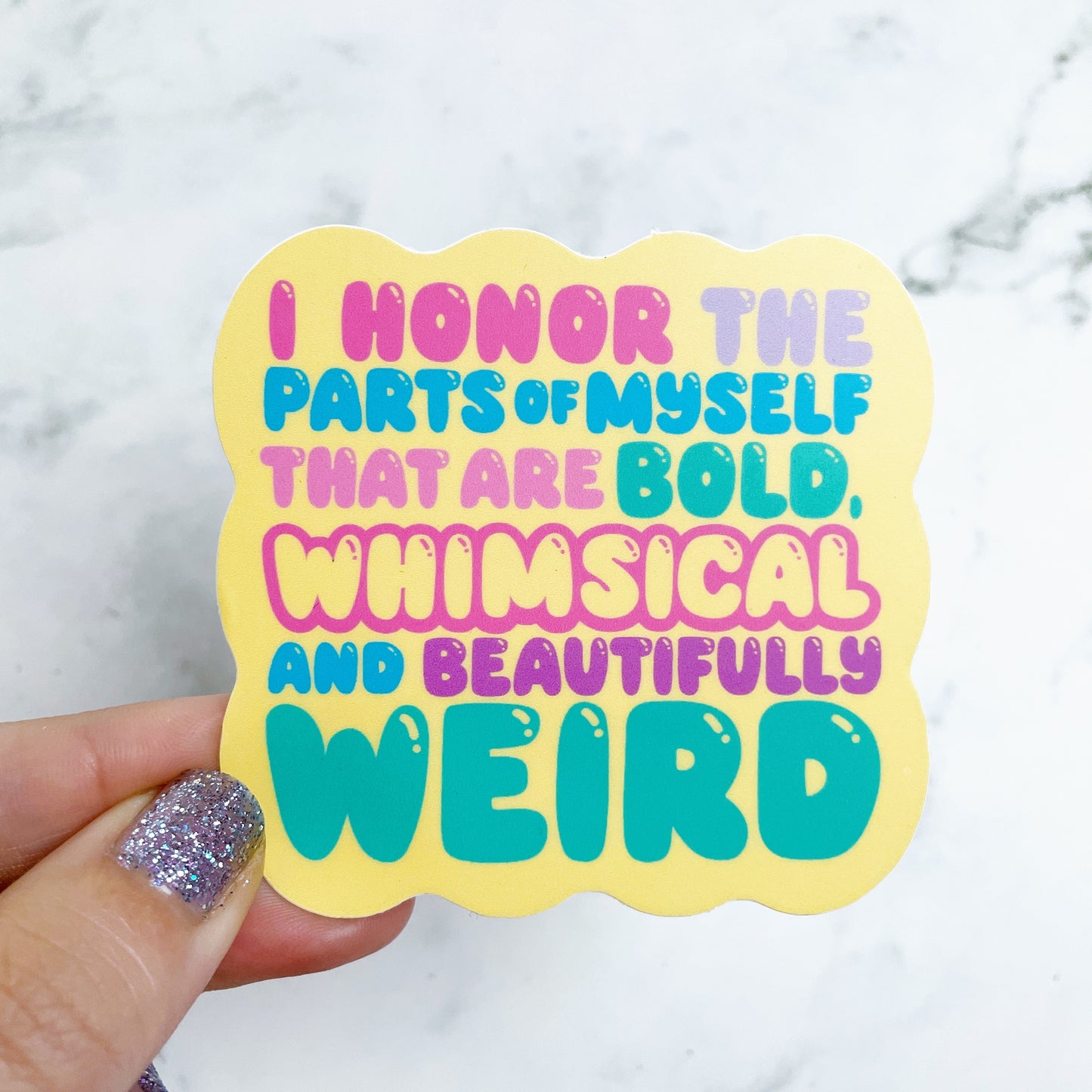 Whimsical vinyl sticker v35