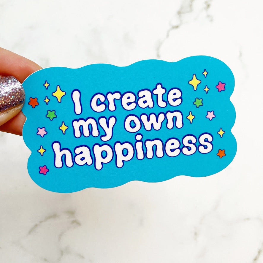 Happiness vinyl sticker