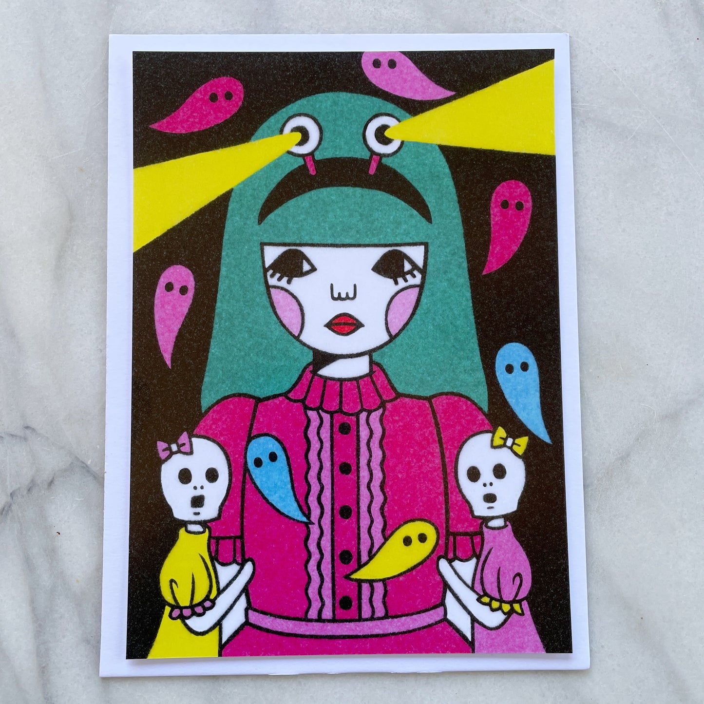 Naoshi Night Patrol Girl Art Print 5x7
