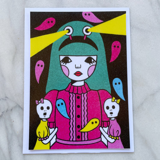 Naoshi Night Patrol Girl Art Print 5x7