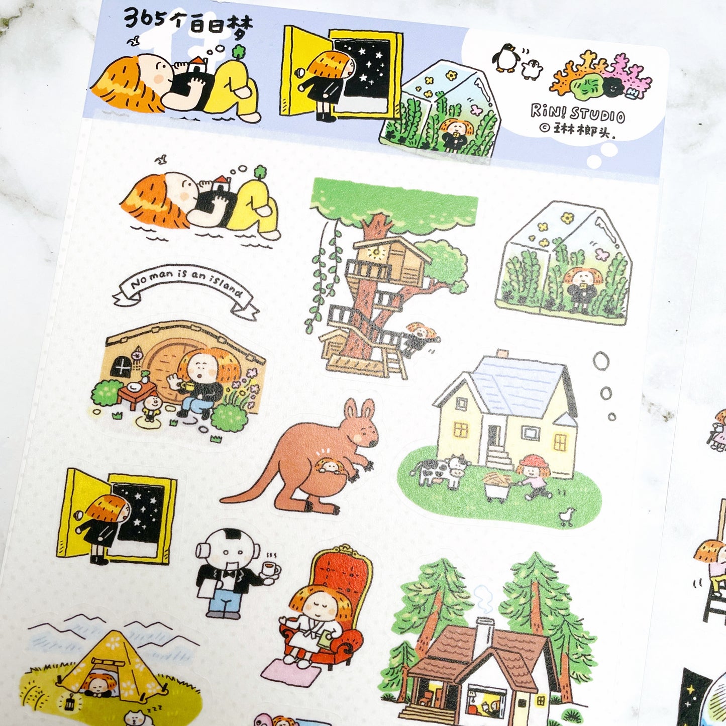 RiN! Studio Dream House (2) sticker sheets B761
