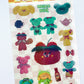 Wasabi Bear sparkle gochujang sticker B556