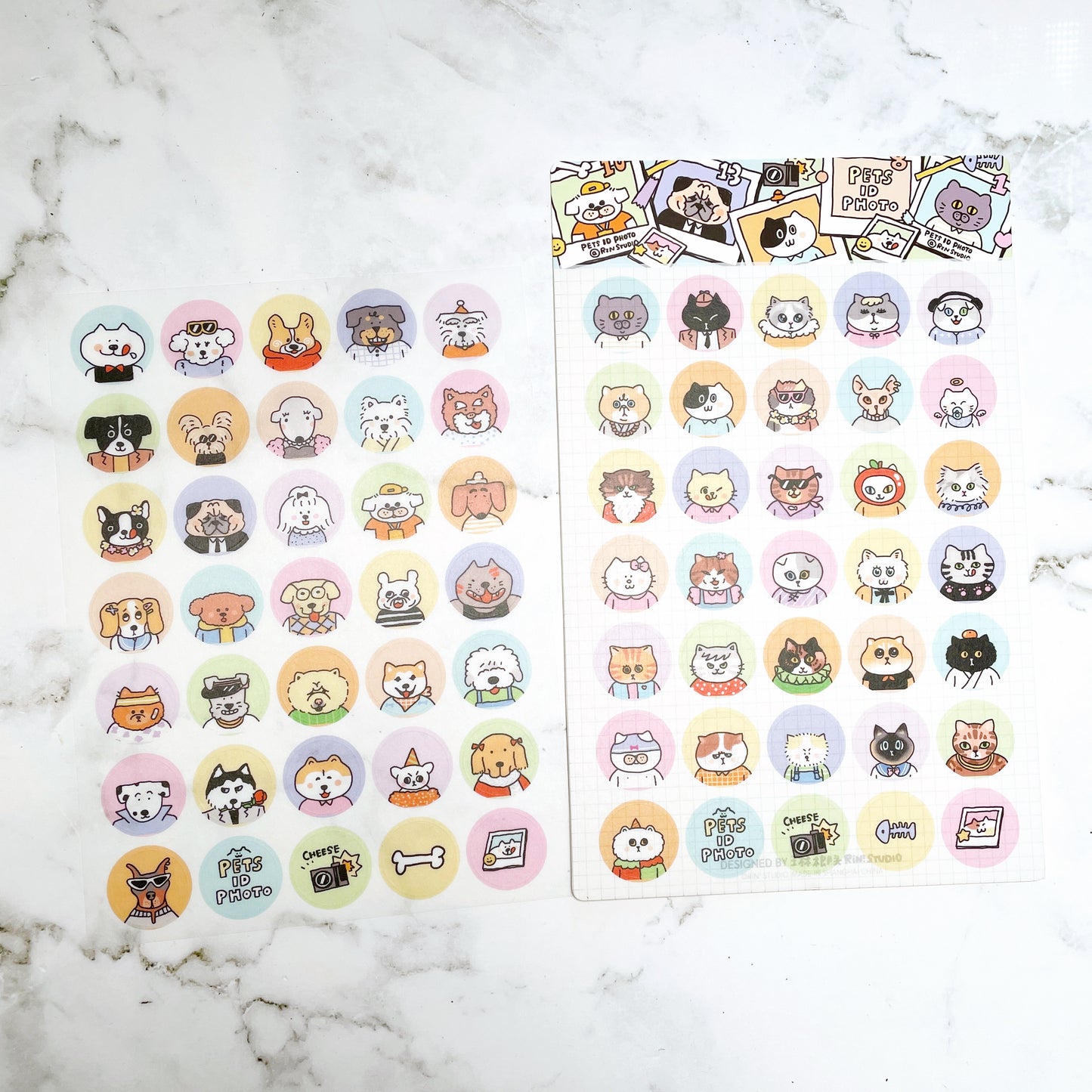 RiN! Studio Pets ID (2) sticker sheets B757