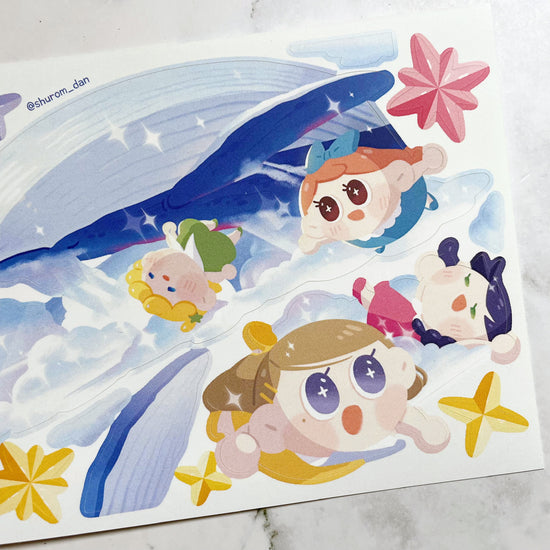 Shuromdan Whale Dreams sticker b245