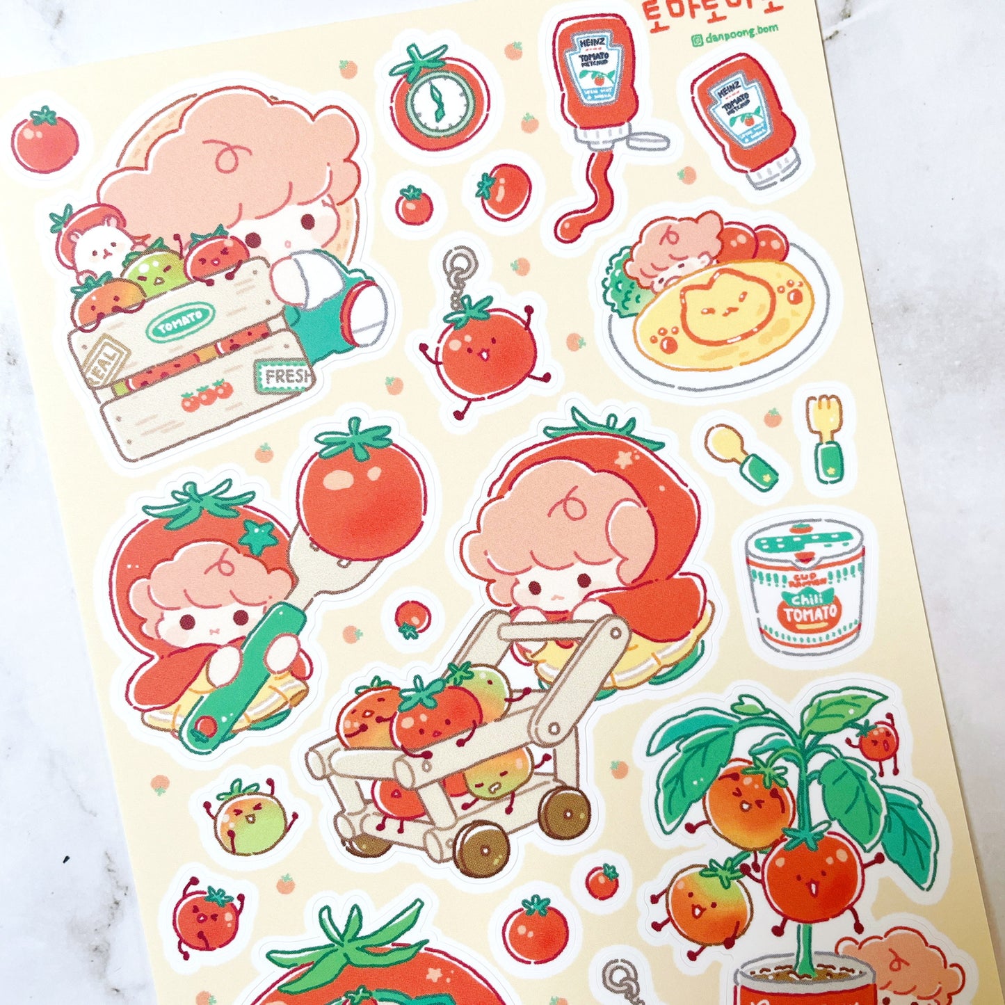 Danpoong.bom tomato sticker b529