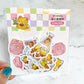 Rainbowholic x Fukupopoya Cafe Flake Sticker set 56 pcs f4